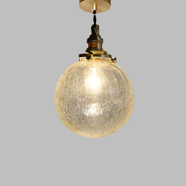 Scandinavian and Retro Crystal Glass Pendant Lamp