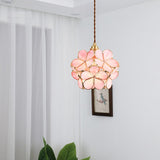 Glass Pendant Lamp in the Shape of a Flower