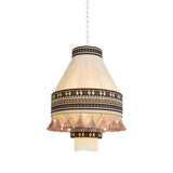 Woven Bohemian Fringe Pendant Lamp