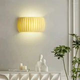 Modern Art Deco Resin Ribbed Wall Lamp