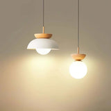 Minimalist Scandinavian Halfwood Pendant Lamp