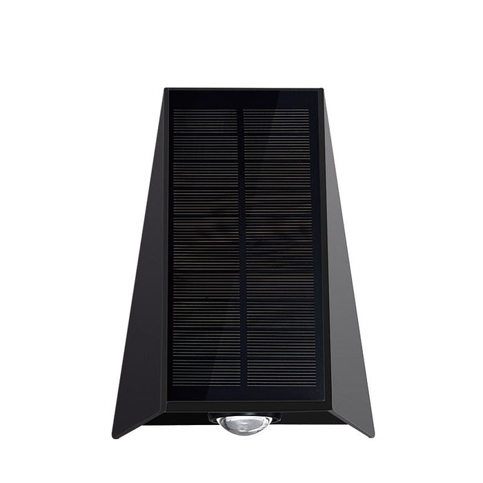 Solar-powered LED wall lamp